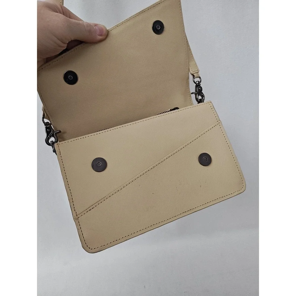 Botkier Handbag Medium Taupe Cream  Crosstown‎ Leather Hobo Bag Purse